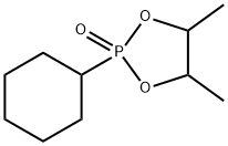 2-Cyclohexyl-4,5-dimethyl-1,3,2-dioxaphospholane 2-oxide Struktur