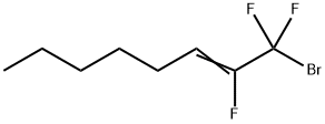 1-Bromo-1,1,2-trifluoro-2-octene Struktur