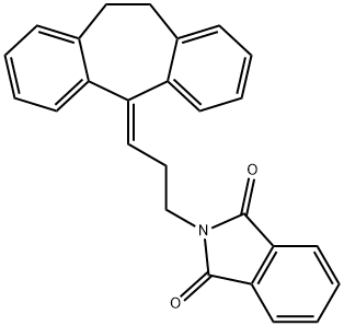 2-[3-(10,11-Dihydro-5H-dibenzo[a,d]cyclohepten-5-ylidene)propyl]-1H-isoindole-1,3(2H)-dione Struktur