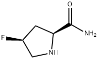 (2S,4S)-4-Fluoropyrrolidine-2-carboxamide Struktur