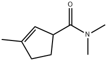 2-Cyclopentene-1-carboxamide,  N,N,3-trimethyl- Struktur