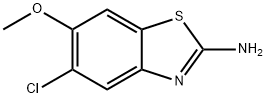 2-Benzothiazolamine,5-chloro-6-methoxy-(9CI) Struktur