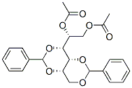 1-O,3-O:2-O,4-O-Bis(phenylmethylene)-D-glucitol 5,6-diacetate Struktur