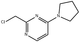 2-(chloromethyl)-4-(pyrrolidin-1-yl)pyrimidine Struktur