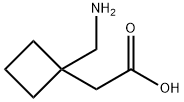 2-(1-(Aminomethyl)cyclobutyl)acetic acid Struktur