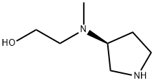 Ethanol, 2-[methyl(3S)-3-pyrrolidinylamino]- (9CI) Struktur