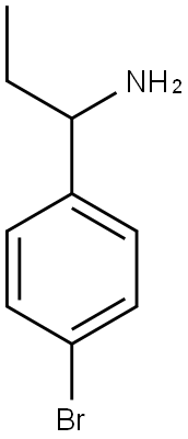 1-(4-BROMOPHENYL)PROPAN-1-AMINE Struktur