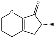 Cyclopenta[b]pyran-7(2H)-one, 3,4,5,6-tetrahydro-6-methyl-, (6R)- (9CI) Struktur