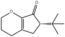 Cyclopenta[b]pyran-7(2H)-one, 6-(1,1-dimethylethyl)-3,4,5,6-tetrahydro-, (6S)- (9CI) Struktur