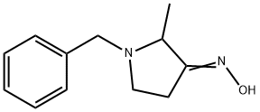 1-Benzyl-3-hydroxyimino-2-methylpyrrolidine Struktur