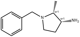 CIS-1-Benzyl-2-methyl-3-amino pyrrolidine Struktur