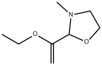 Oxazolidine, 2-(1-ethoxyethenyl)-3-methyl- (9CI) Struktur