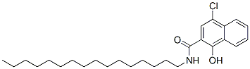 4-chloro-N-hexadecyl-1-hydroxynaphthalene-2-carboxamide Struktur