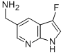 1H-Pyrrolo[2,3-b]pyridine-5-methanamine,3-fluoro-(9CI) Struktur