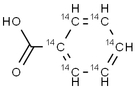 BENZOIC ACID-RING-UL-14C Struktur