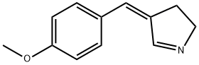 2H-Pyrrole,3,4-dihydro-4-[(4-methoxyphenyl)methylene]-,(4Z)-(9CI) Struktur