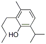 2-butyl-3-methyl-6-propan-2-yl-phenol Struktur