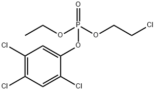 2-Chloroethyl-ethyl-2,4,5-trichlorophenylphosphate Struktur