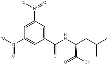 N-3-5-DINITROBENZOYL-L-LEUCINE Struktur