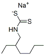 sodium 2-ethylhexyldithiocarbamate Struktur