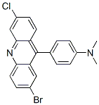 4-(2-bromo-6-chloro-acridin-9-yl)-N,N-dimethyl-aniline Struktur