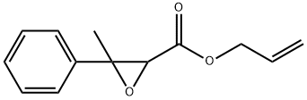 prop-2-enyl 3-methyl-3-phenyl-oxirane-2-carboxylate Struktur