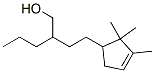 2,2,3-trimethyl-beta-propylcyclopent-3-ene-1-butanol Struktur