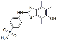 Benzenesulfonamide,  4-[(6-hydroxy-4,5,7-trimethyl-2-benzothiazolyl)amino]- Struktur