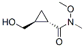 Cyclopropanecarboxamide, 2-(hydroxymethyl)-N-methoxy-N-methyl-, (1S,2S)- (9CI) Struktur