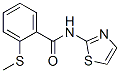 Benzamide, 2-(methylthio)-N-2-thiazolyl- (9CI) Struktur