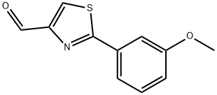 2-(3-METHOXY-PHENYL)-THIAZOLE-4-CARBALDEHYDE Struktur