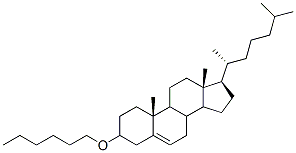 cholesteryl hexyl ether Struktur