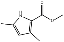 1H-Pyrrole-2-carboxylicacid,3,5-dimethyl-,methylester(9CI) Struktur