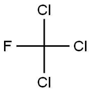 Trichlorofluoromethane Struktur