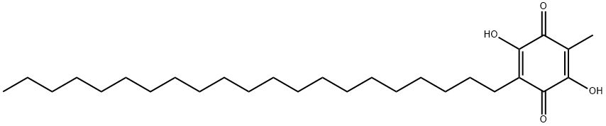 2-Henicosyl-3,6-dihydroxy-5-methyl-2,5-cyclohexadiene-1,4-dione Struktur