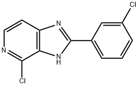 4-Chloro-2-(3-chlorophenyl)-imidazo(4,5-c)pyridine Struktur