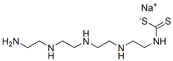 13-Amino-2,5,8,11-tetraazatridecanedithioic acid sodium salt Struktur