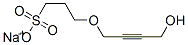 sodium 3-[(4-hydroxy-2-butynyl)oxy]propanesulphonate Struktur