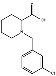 1-[(3-CHLOROPHENYL)METHYL]-2-PIPERIDINECARBOXYLIC ACID Struktur