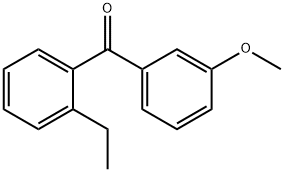 2-ETHYL-3'-METHOXYBENZOPHENONE Struktur