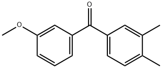 3,4-DIMETHYL-3'-METHOXYBENZOPHENONE Struktur