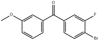 4-BROMO-3-FLUORO-3'-METHOXYBENZOPHENONE Struktur