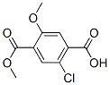 5-Chloro-2-methoxyterephthalic acid hydrogen 1-methyl ester Struktur