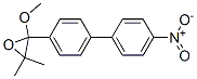 2-methoxy-3,3-dimethyl-2-[4-(4-nitrophenyl)phenyl]oxirane Struktur