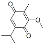 3-Methoxy-2-methyl-5-isopropyl-2,5-cyclohexadiene-1,4-dione Struktur