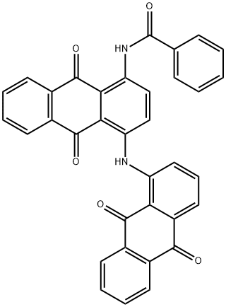 N-[4-[(9,10-Dihydro-9,10-dioxoanthracen-1-yl)amino]-9,10-dihydro-9,10-dioxoanthracen-1-yl]benzamide Struktur