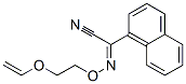 1-Naphthaleneacetonitrile, alpha-((2-(ethenyloxy)ethoxy)imino)- Struktur