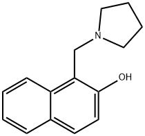 1-(1-pyrrolidinylmethyl)-2-naphthol Struktur