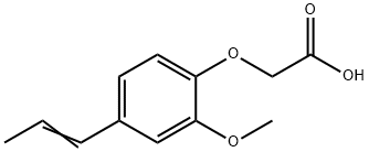 (2-METHOXY-4-PROPENYL-PHENOXY)-ACETIC ACID Struktur