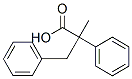 2-methyl-2,3-diphenyl-propanoic acid Struktur